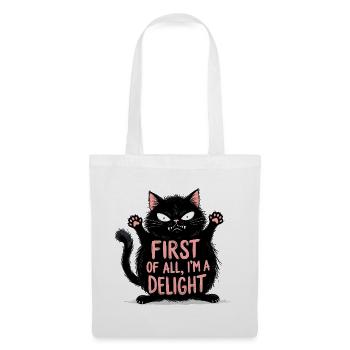 First of All I'm a Delight  - Tote Bag - white - Front