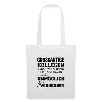 Großartige Kollegen schwer zu finden Job Abschied - Stoffbeutel - Weiß - Vorne