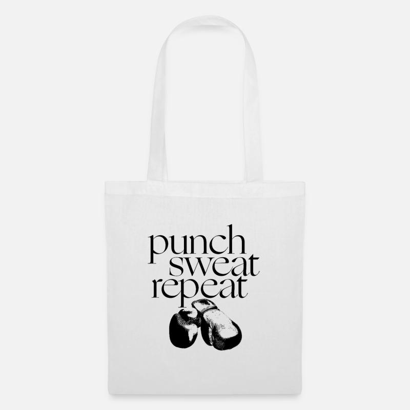 PUNCH SWEAT WIEDERHOLEN - Stoffbeutel - Weiß