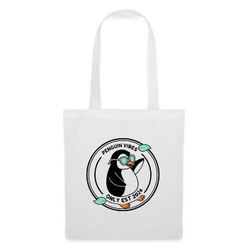 Black Penguin in Mint Glasses 2026 - Tote Bag - white - Front