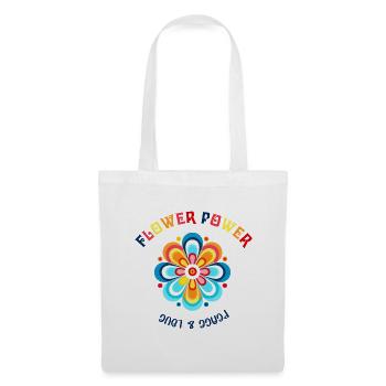 Flower Power Color Blossom Design - Tote Bag - white - Front