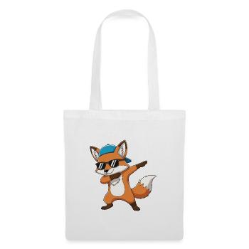 Dessins animés Cool Dab Fox Sunglasses - Sac en tissu - blanc - Devant