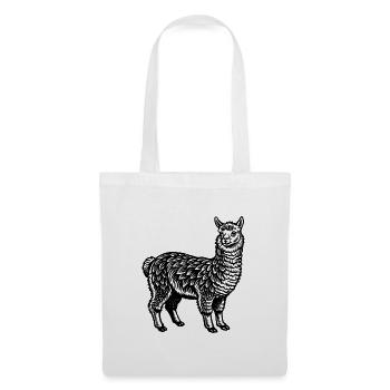 Alpaga - Sac en tissu - blanc - Devant