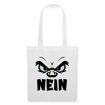 ABSAGE HALTUNG NEIN - Stoffbeutel - Weiß - Vorne