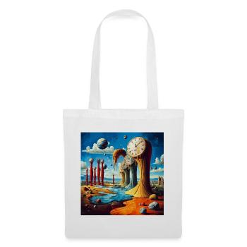 Melting Bells Surreel Landscape - Tote Bag - white - Front