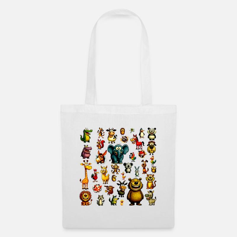 My First Animals - Cute Learning Design - Tote Bag - white