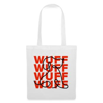 I SPEAK FLUENTLY WOOF—DOG LOVER! - Tote Bag - white - Front