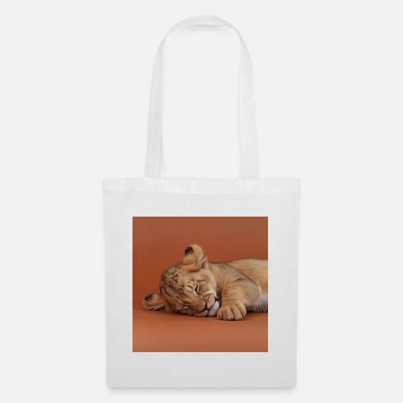 Sleeping cheetah cub - Tote Bag - white