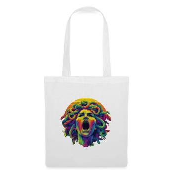 Neon Medusa: Colour Rush Head - Tote Bag - white - Front