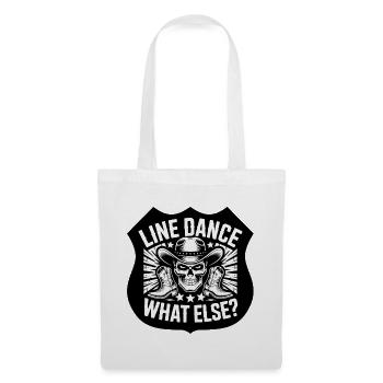 Line Dance Skull Western Shirt - Tote Bag - white - Front