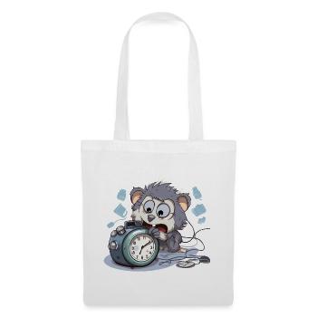 Morgenchaos Otter Wecker - Stoffbeutel - Weiß - Vorne