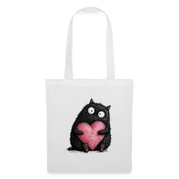 Amour des chats - Sac en tissu - blanc - Devant