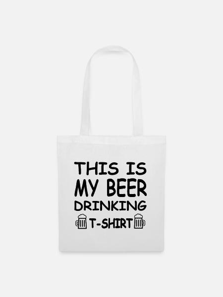 Bier - Stoffbeutel - Weiß