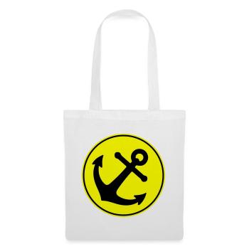 Anker Symbol - Stoffbeutel - Weiß - Vorne