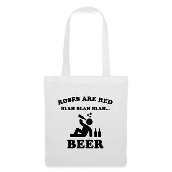 Roses are red – Beer - Tote Bag - white - Front
