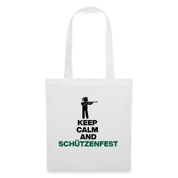 KEEP CALM AND SCHÜTZENFEST! PROTECT - Tote Bag - white - Front