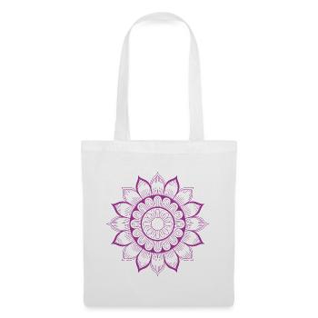 mandala - Sac en tissu - blanc - Devant