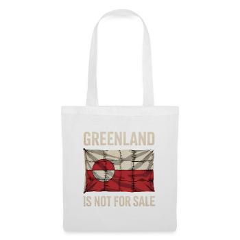 Le Groenland n’est pas à vendre ! - Groenland / Grønland - Sac en tissu - blanc - Devant
