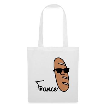 France Baguette - Stoffbeutel - Weiß - Vorne