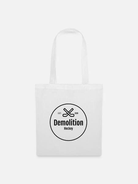 Demolition Hockey Merch - Stoffbeutel - Weiß