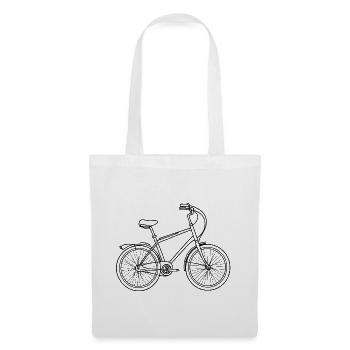 Roue symbolique sportive sportive de sport vélo-sport - Sac en tissu - blanc - Devant