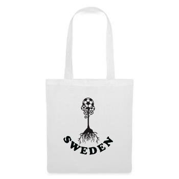 Arbre du football de Suède - Sac en tissu - blanc - Devant