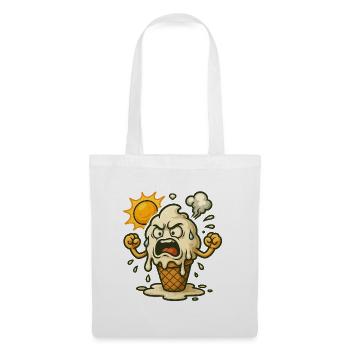 Quand la glace se décompose sous la chaleur - Sac en tissu - blanc - Devant