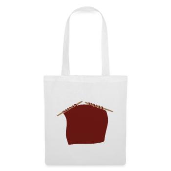 Projet de tricot - Sac en tissu - blanc - Devant