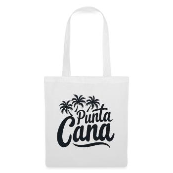 Punta Cana Karibik Urlaub mit Palmen - Stoffbeutel - Weiß - Vorne