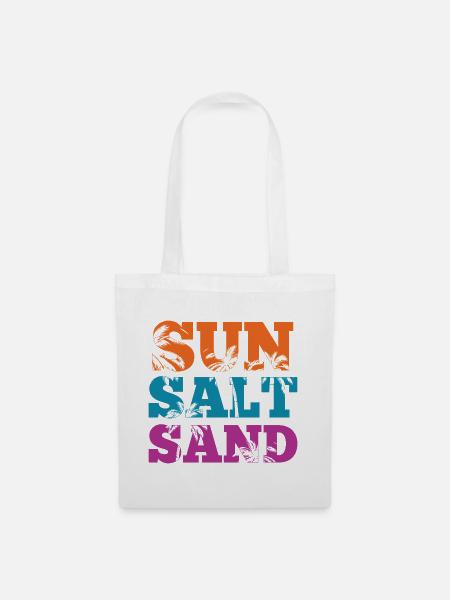 Sommer – Sonnensalz-Sand - Stoffbeutel - Weiß