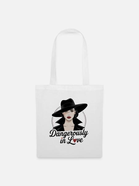Femme Fatale - Dangerously in Love - Stoffbeutel - Weiß