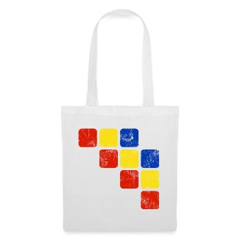 Farben Ornament Muster - Grundfarben - Stoffbeutel - Weiß - Vorne