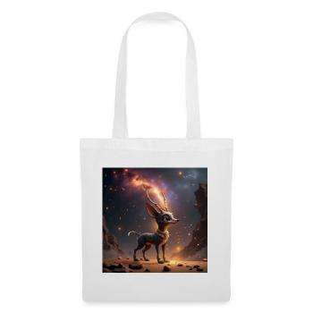 Cerf Étoile Fantastique - Sac en tissu - blanc - Devant