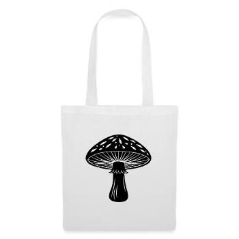 Pilz - Stoffbeutel - Weiß - Vorne