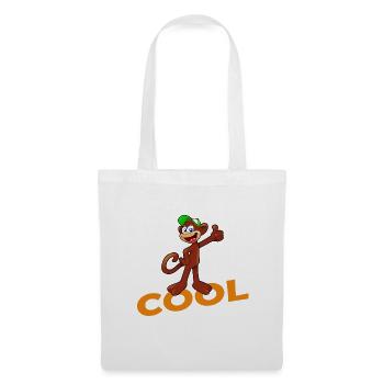 COOL MONKEY - Stoffbeutel - Weiß - Vorne