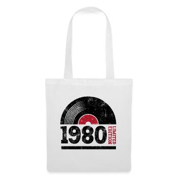 Millésime 1980 - Sac en tissu - blanc - Devant
