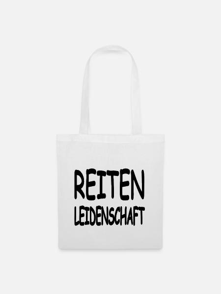 Reiten - Stoffbeutel - Weiß