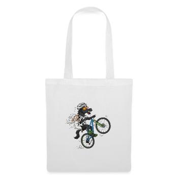 Menorca Crazy Bike T-Shirt - Stoffbeutel - Weiß - Vorne