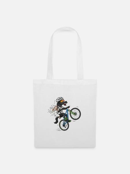 Menorca Crazy Bike T-Shirt - Stoffbeutel - Weiß