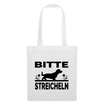 Dackel - Stoffbeutel - Weiß - Vorne