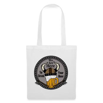 Vikings Buveurs de bière Vikings - Sac en tissu - blanc - Devant