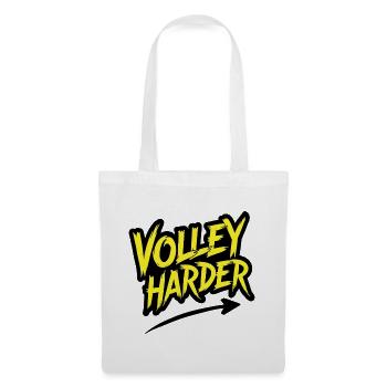 Volley Harder Padel Tennis Power Saying - Tote Bag - white - Front