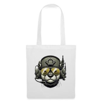 Otter On A Mission - Tote Bag - white - Front