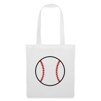 Baseball - Stoffbeutel - Weiß - Vorne