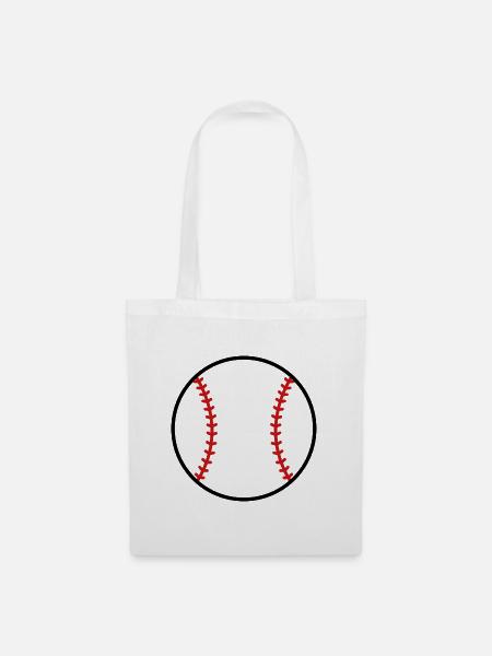 Baseball - Stoffbeutel - Weiß