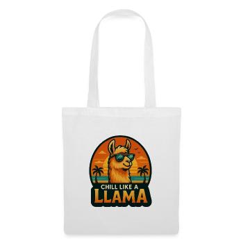 Chill like a llama - Tote Bag - white - Front