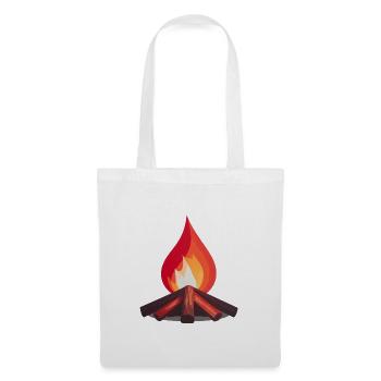 Campfire Flames Illustration - Tote Bag - white - Front