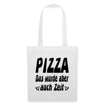 Pizza - Stoffbeutel - Weiß - Vorne