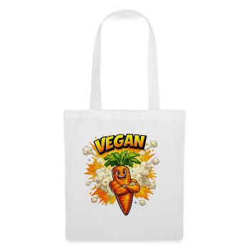 Cheerful Carrot – Plant-Based Delight - Tote Bag - white - Front