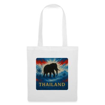 Thailand Elephant Travel Design - Tote Bag - white - Front